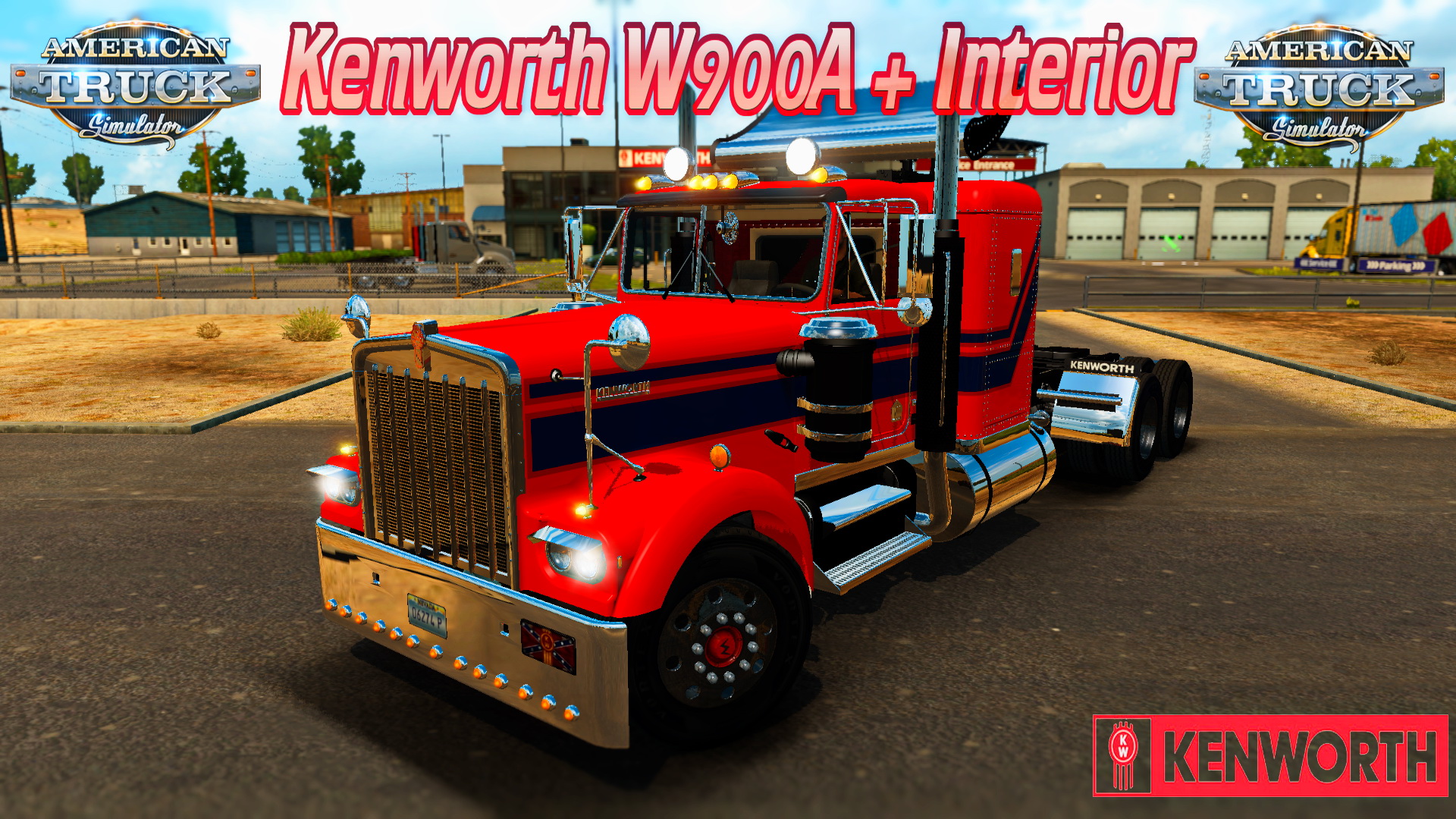 Kenworth W900A + Interior for ATS (American Truck Simulator)