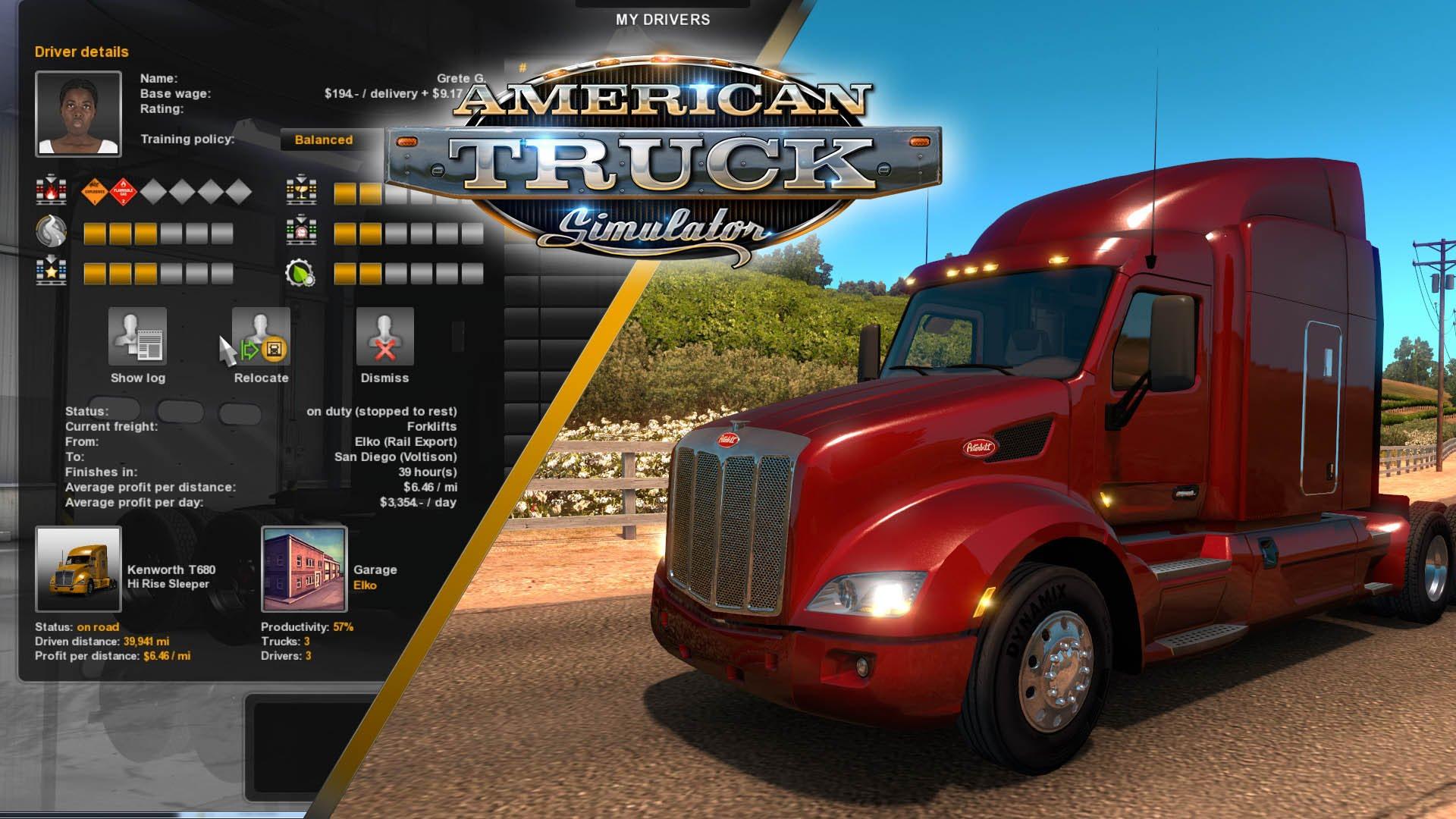 American Truck Simulator Game Features