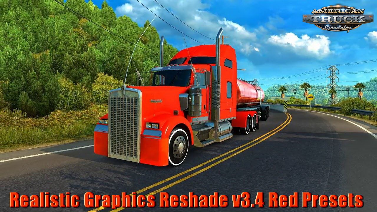 Realistic Graphics Reshade v3.4 Red Presets v1.5 by YanRed (1.31.x)