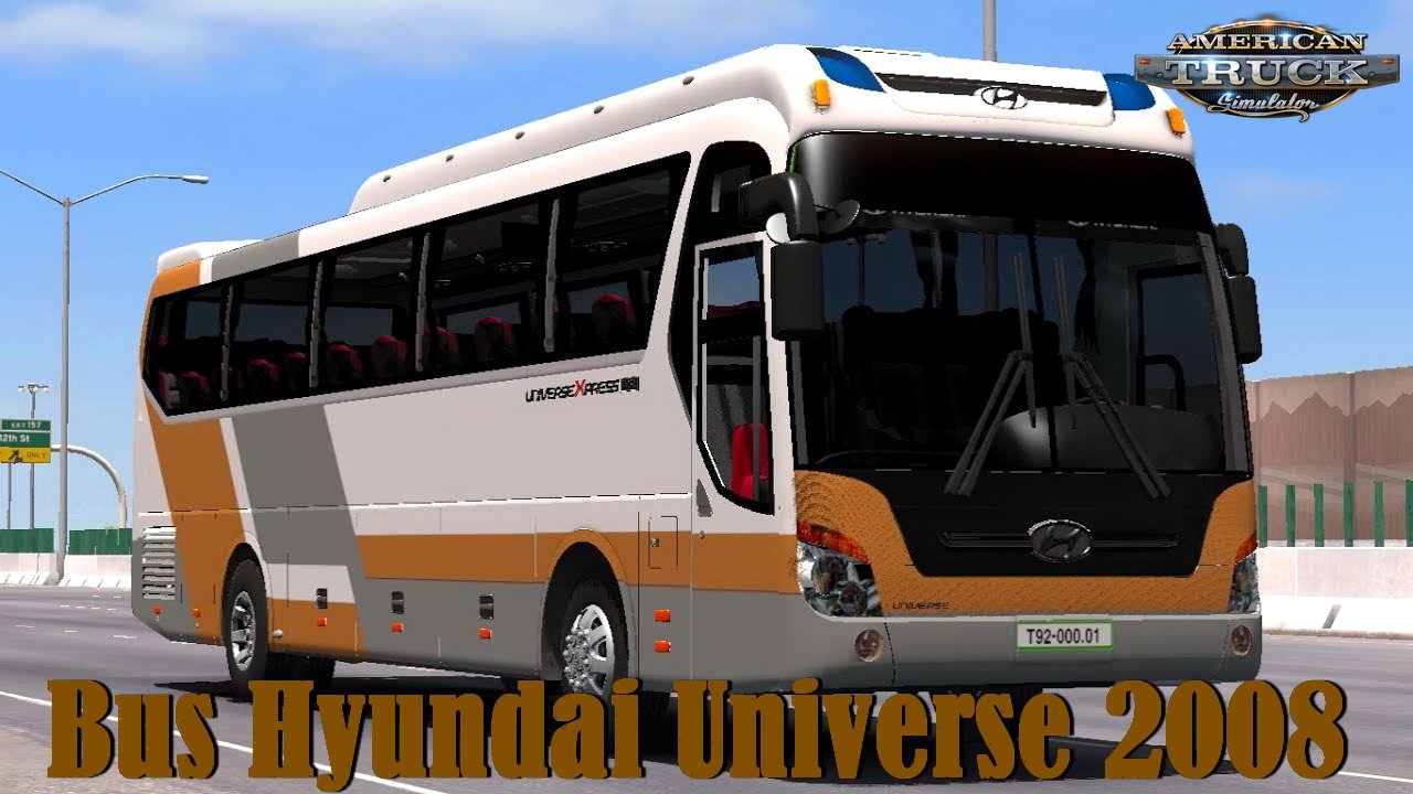 Bus Hyundai Universe 2008 + Interior v1.0 (1.33.x) for ATS