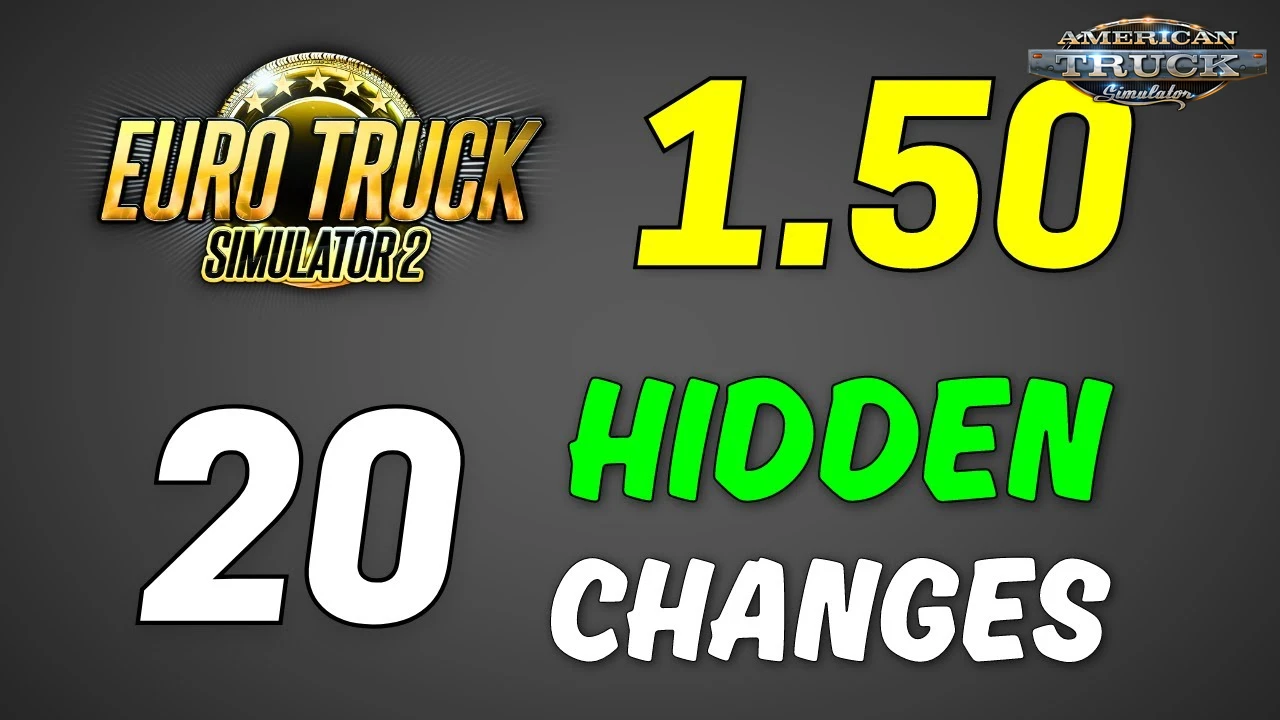 20 Hidden Changes in 1.50 Update for ETS2 & ATS - Video