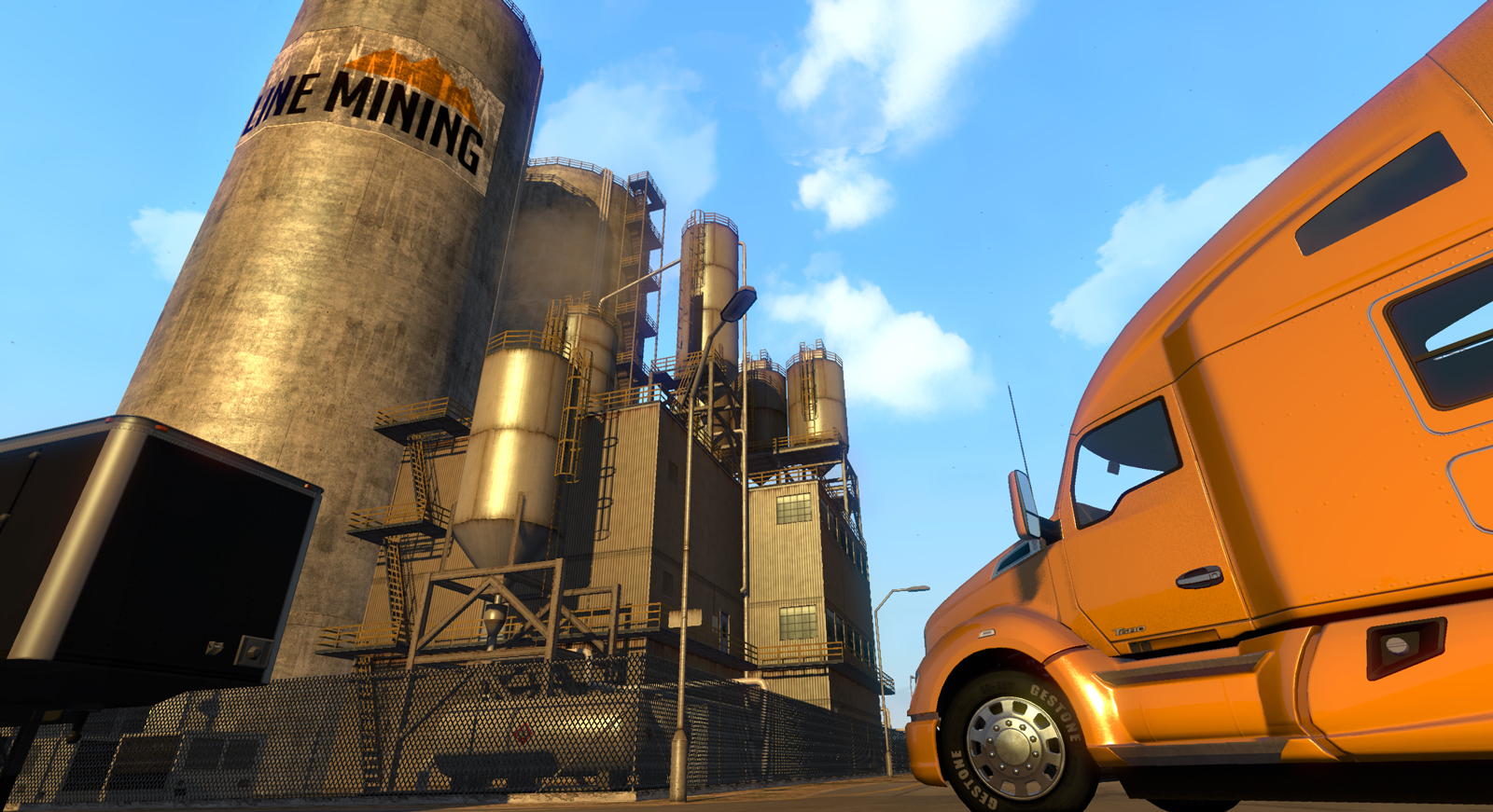 Across the desert in American Truck Simulator