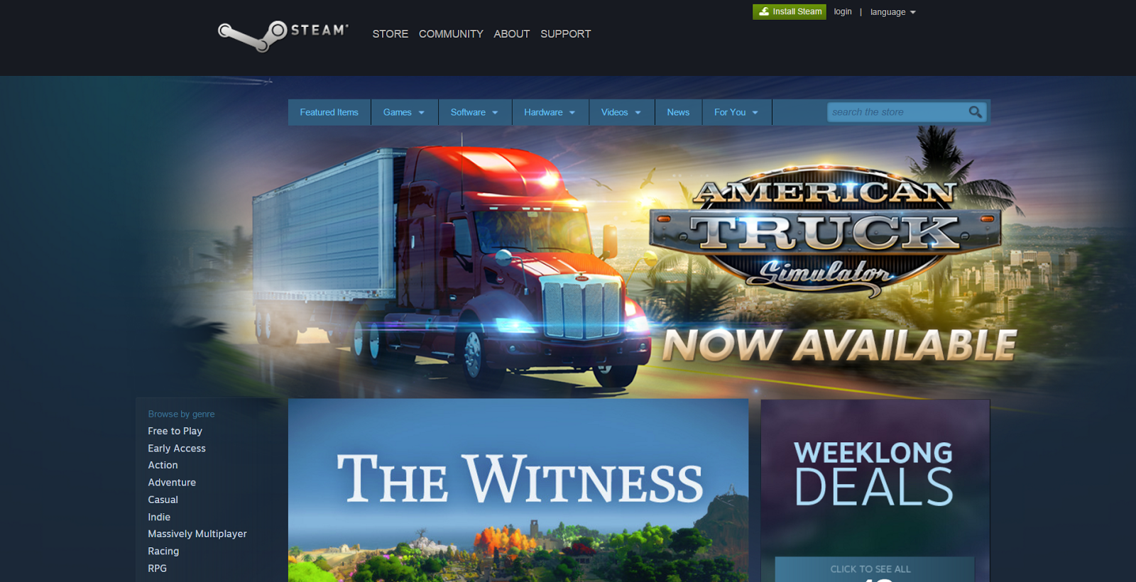 American Truck Simulator is released on Steam!