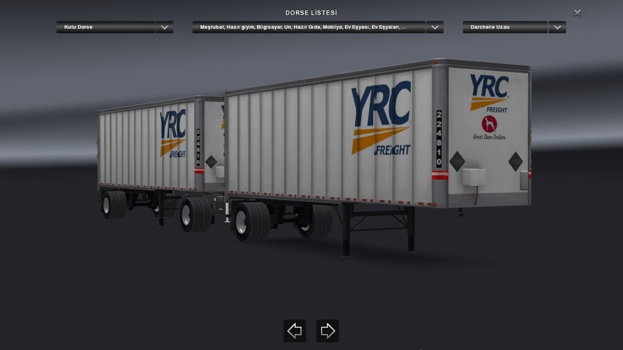 Double Tandem Trailer for ATS