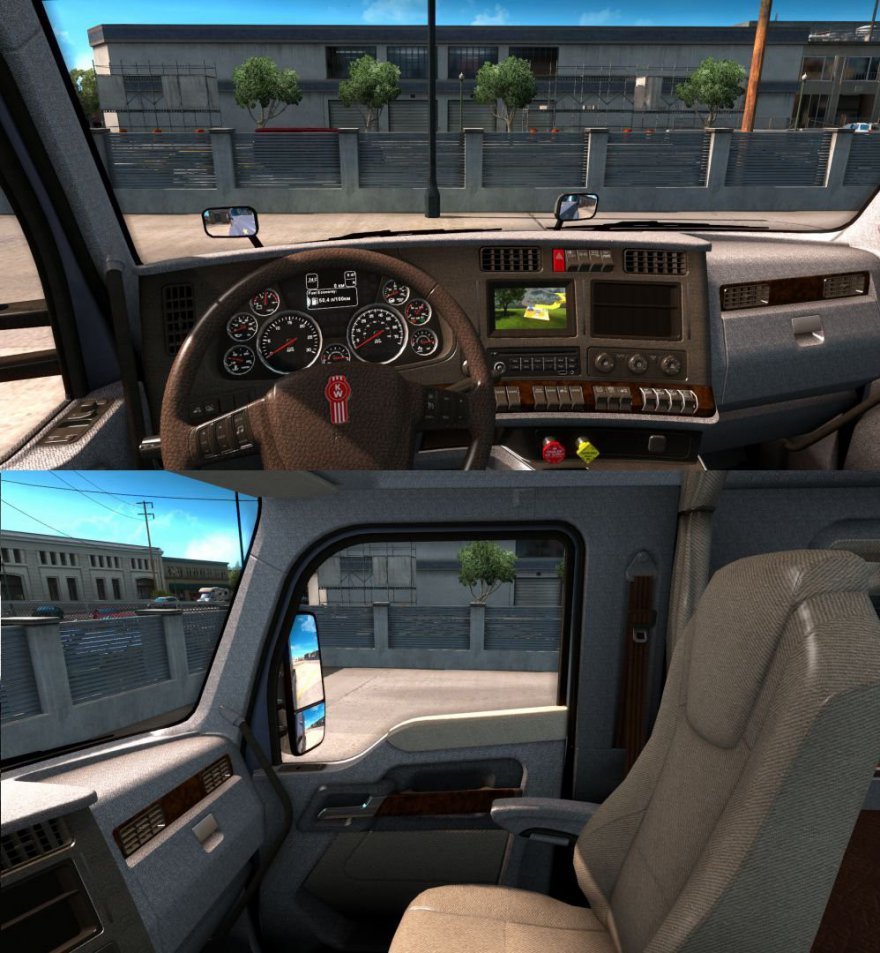 Light brown interior for Kenworth T680