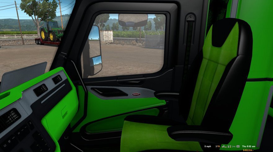 "Neon Green" Interior for Peterbilt 579 truck