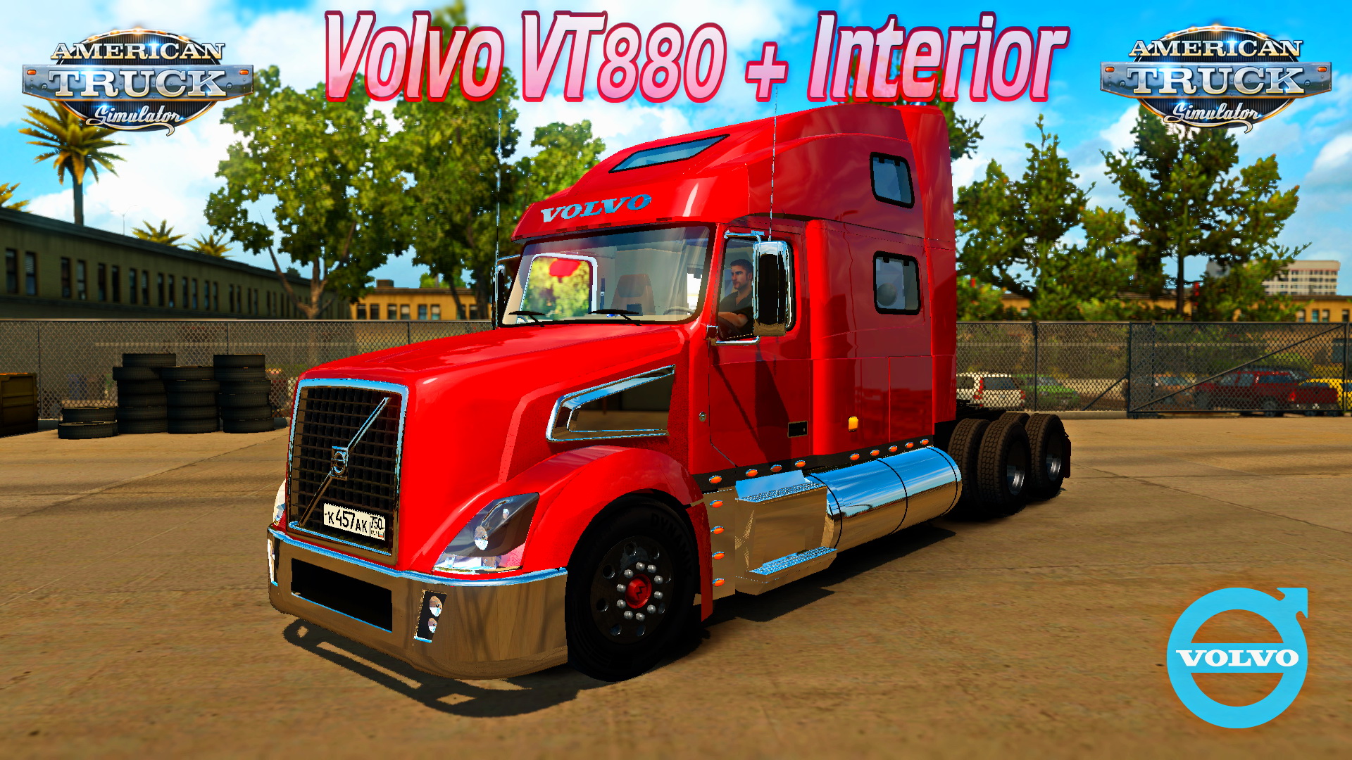 Volvo VT880 + Interior v1.0 for ATS