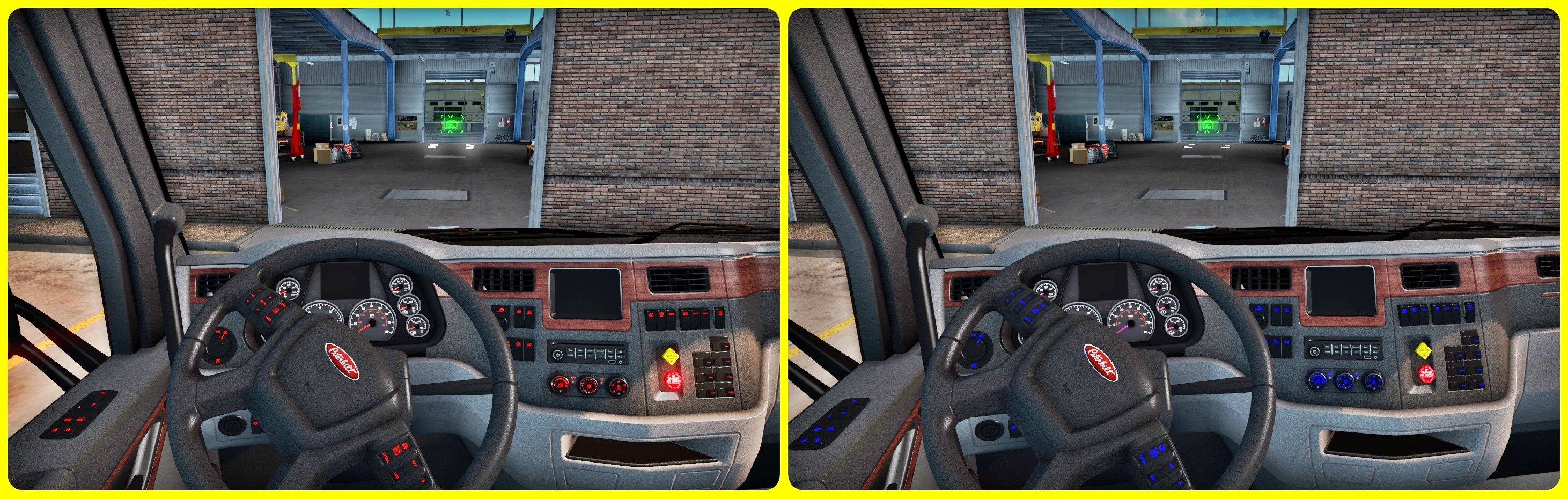 Interior Lighting for Peterbilt Truck v1