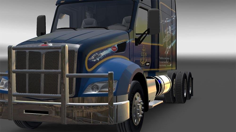 Peterbilt 579 Chrome bumper bullbar