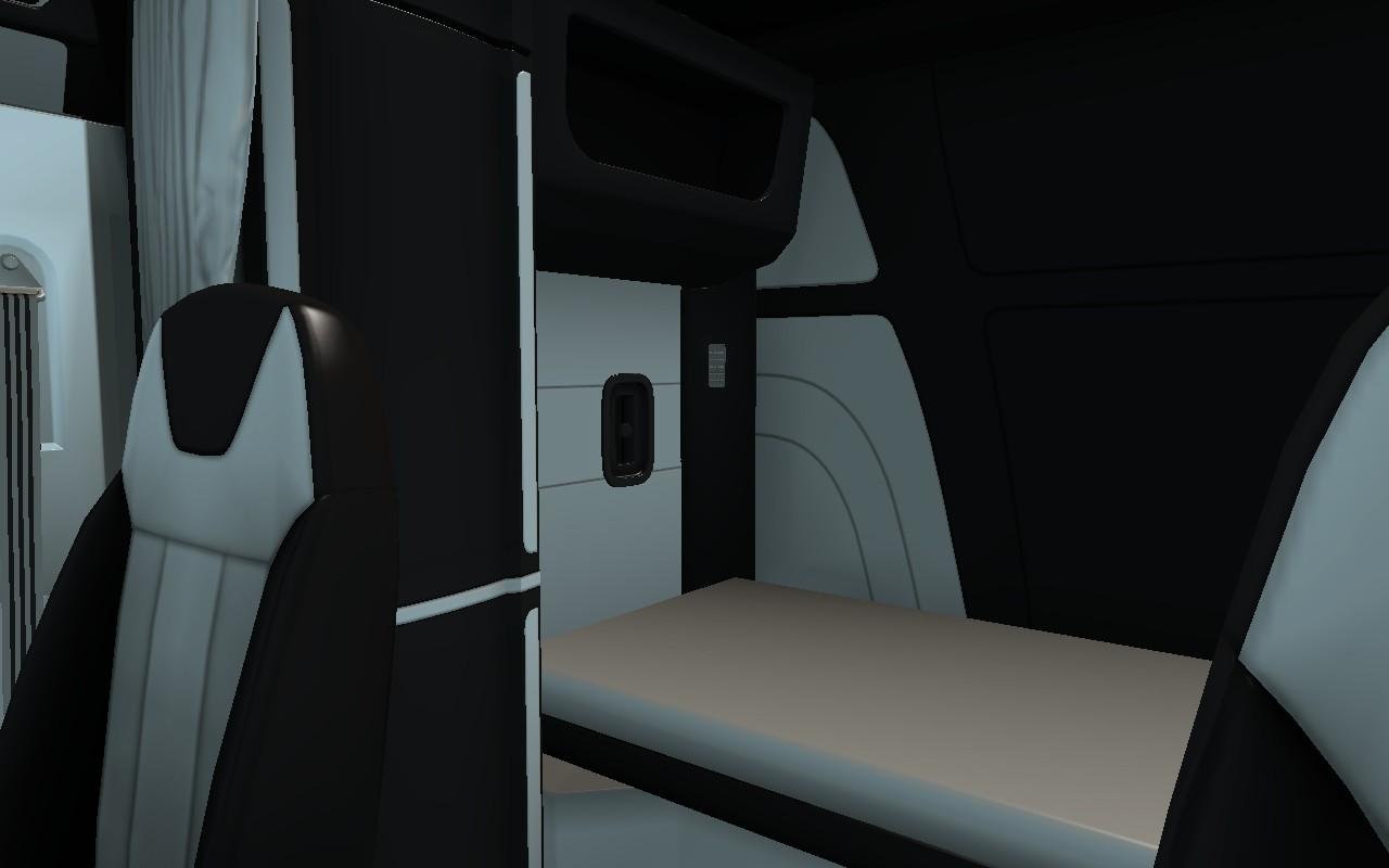 Black / White Interior for Peterbilt 579 v1.0