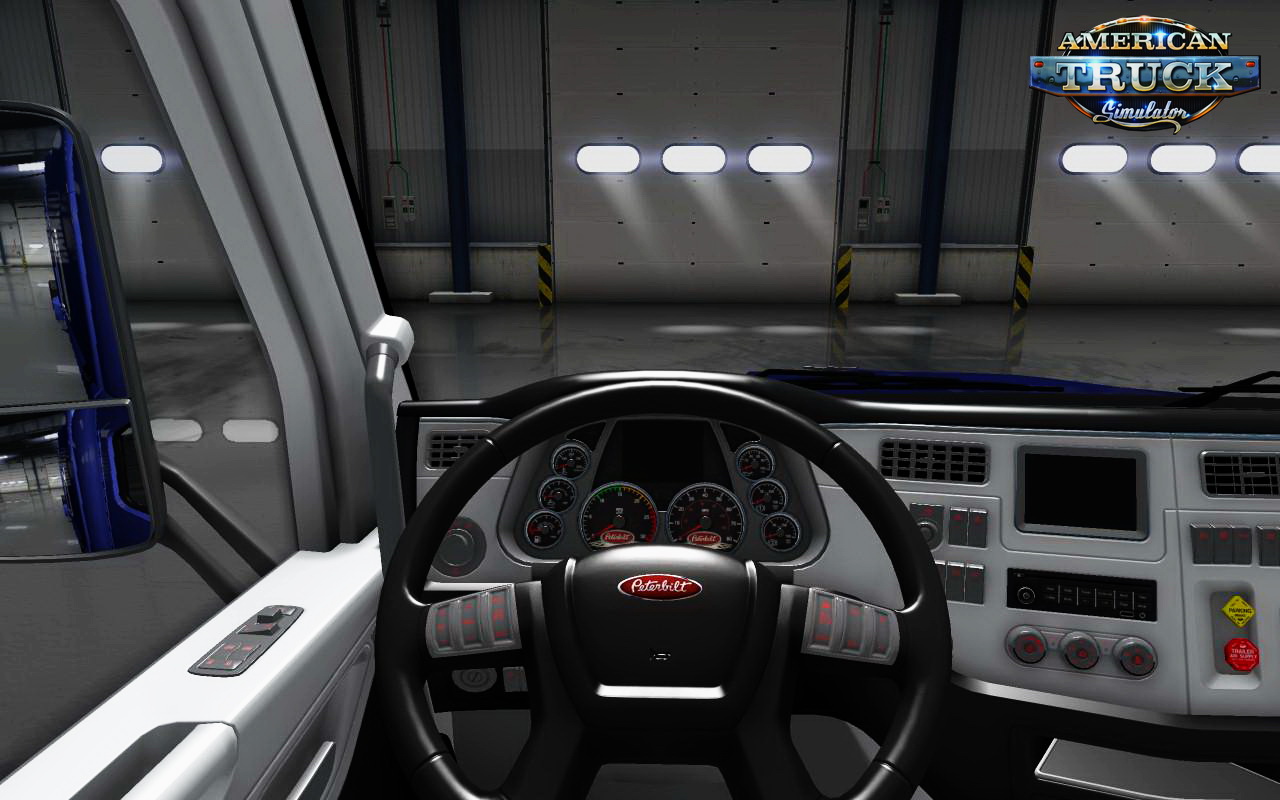 Black / White Interior for Peterbilt 579 v1.0