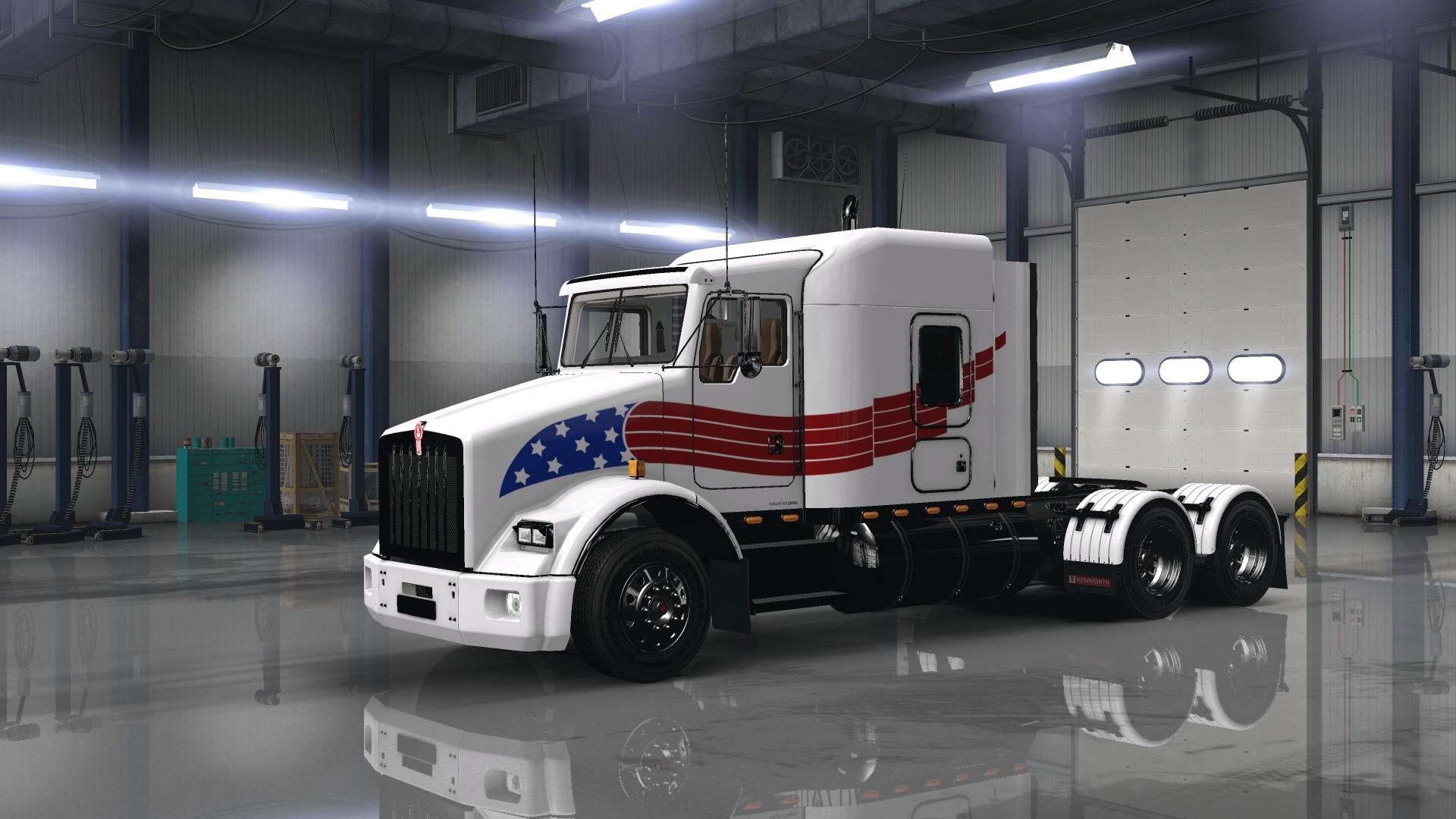USA Trucking Skin for Kenworth T800 v1.0 by TruckerStas