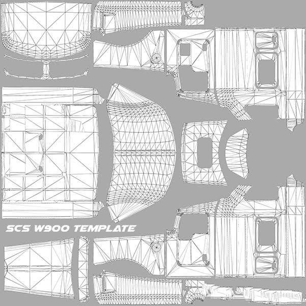 Kenworth W900 Template