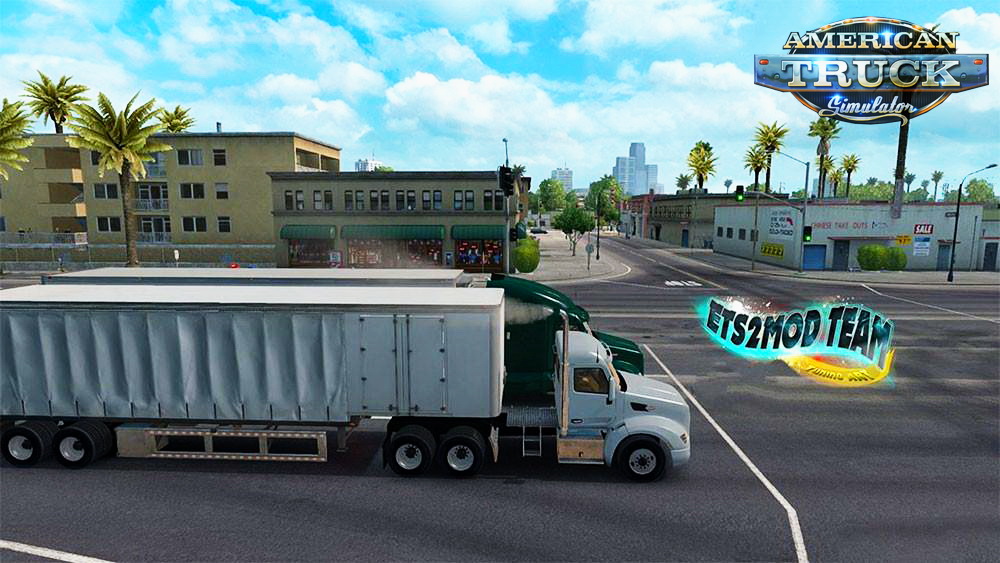 Peterbilt 579 with smoke + AI Traffic v1.0