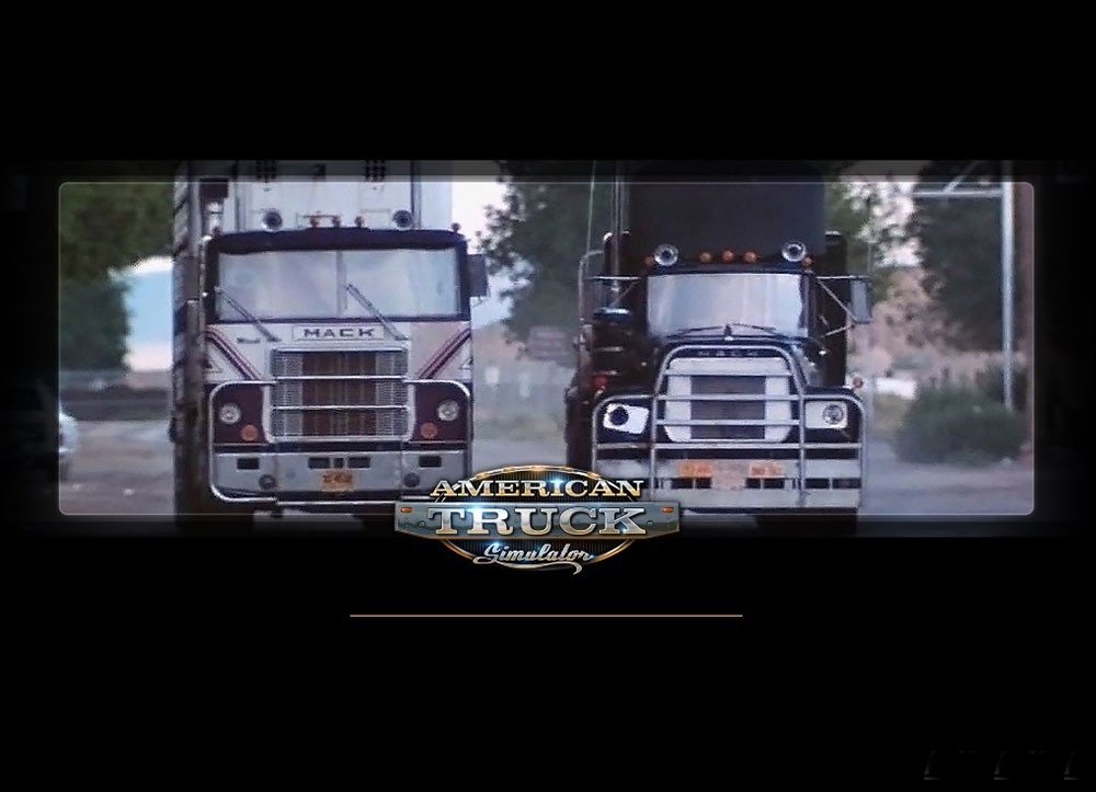 ATS Boot Screen with the Wallpaper from the Movie Convoy