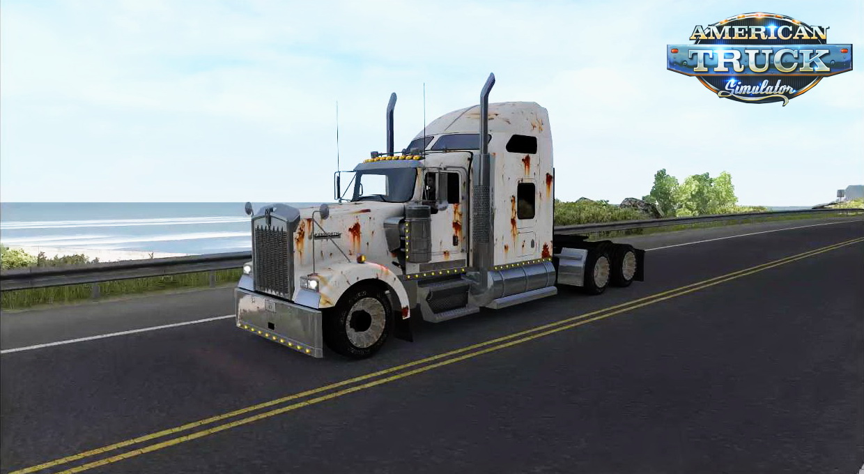 Kenworth W900 Rusted Skin + Matching Interior v1.0