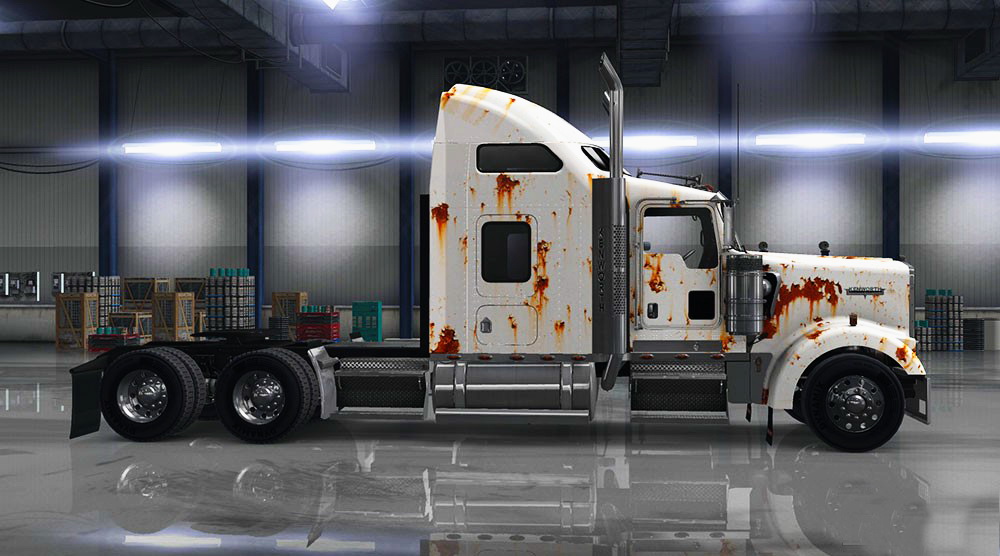 Kenworth W900 Rusted Skin + Matching Interior v1.0