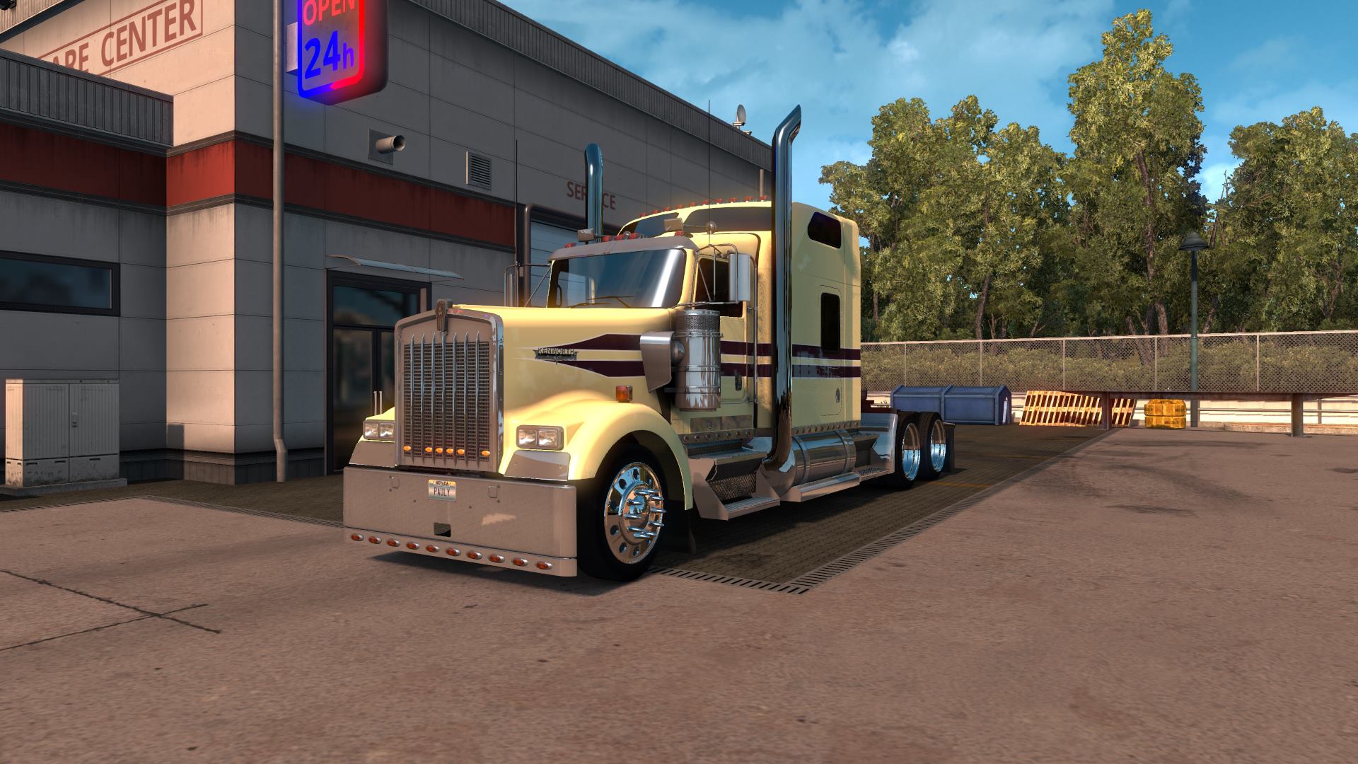 Creamy skin for Kenworth W900 v1.0 by Pauly