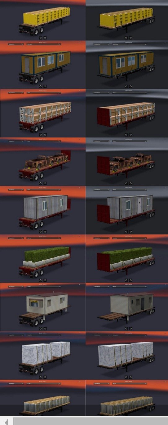 Flatbed Trailer Cargo Pack v1.0