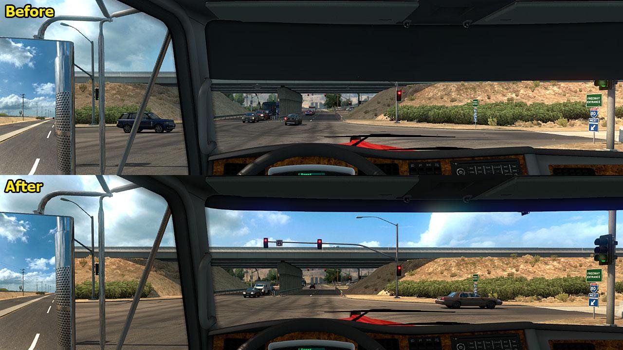 Blind Mount Visor With Stock Interior