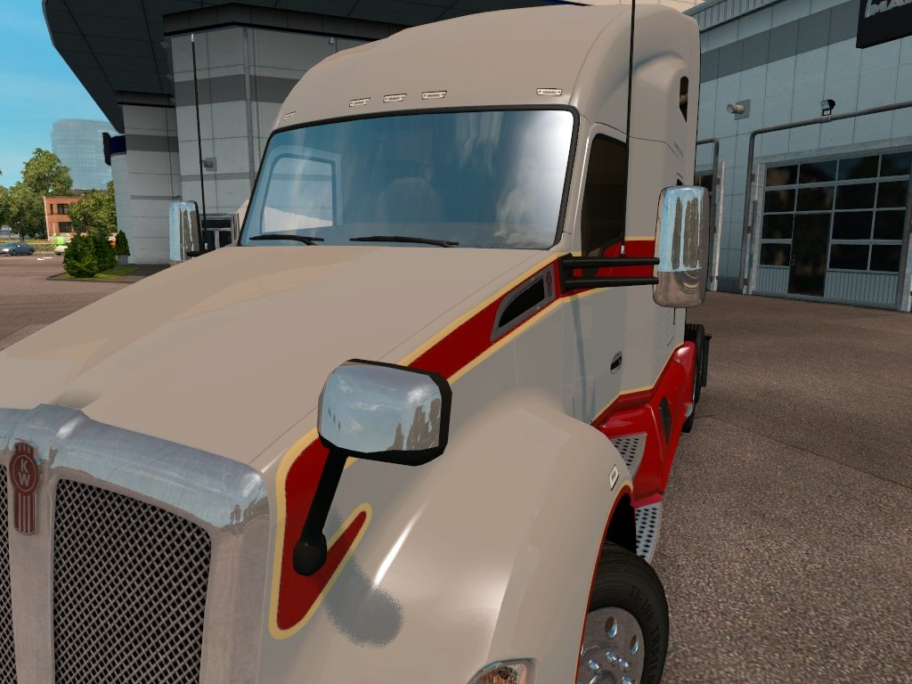 Fixed mirrors for Kenworth T680