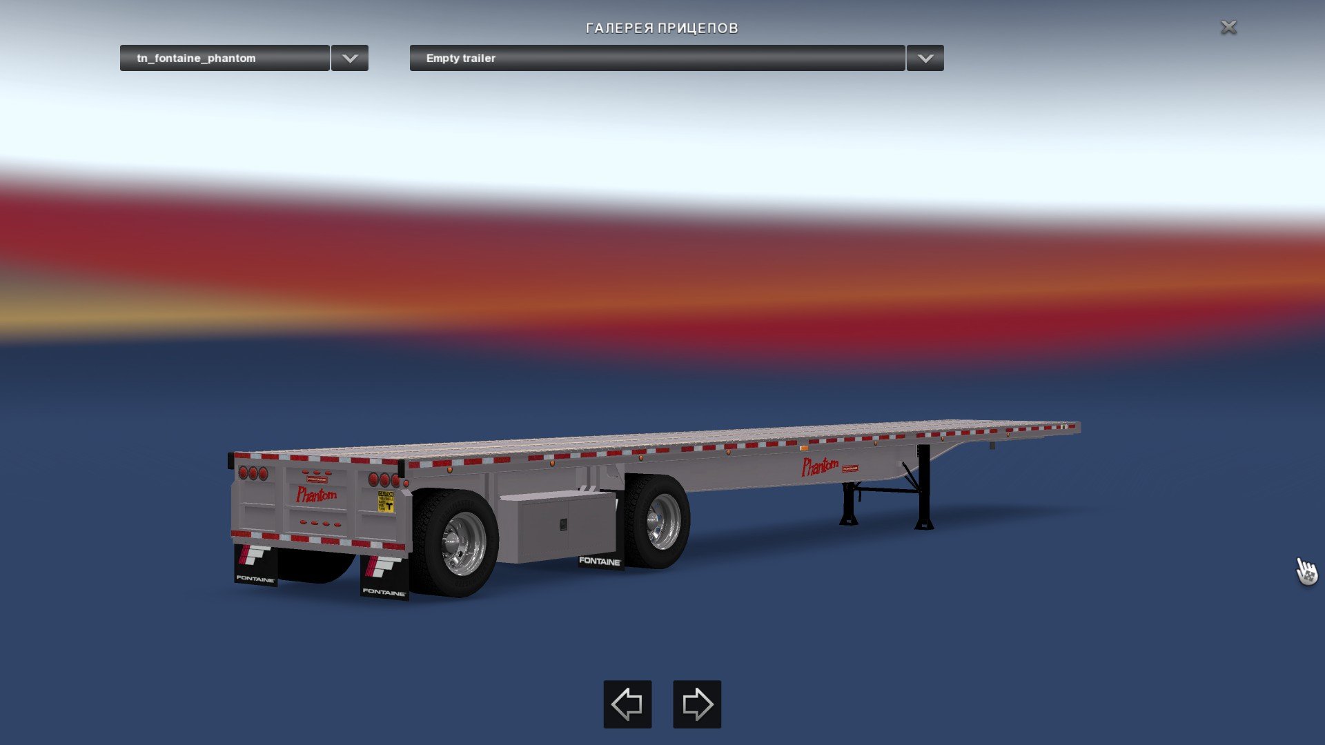 Fontaine Phantom Flatbed Trailer Reworked » ATS mods | American Truck ...