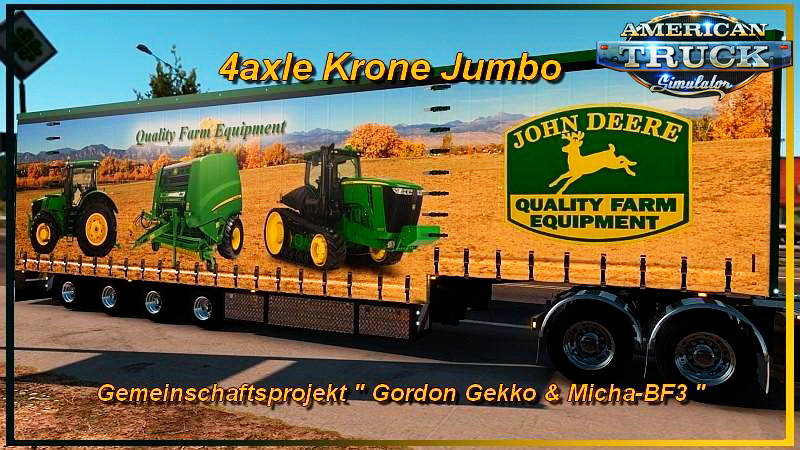 Trailer 4axle Krone Jumbo v1.0 for ATS