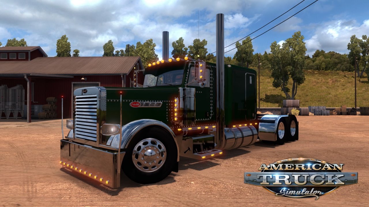 American Truck Simulator: Peterbilt 389 Hauling Livestock