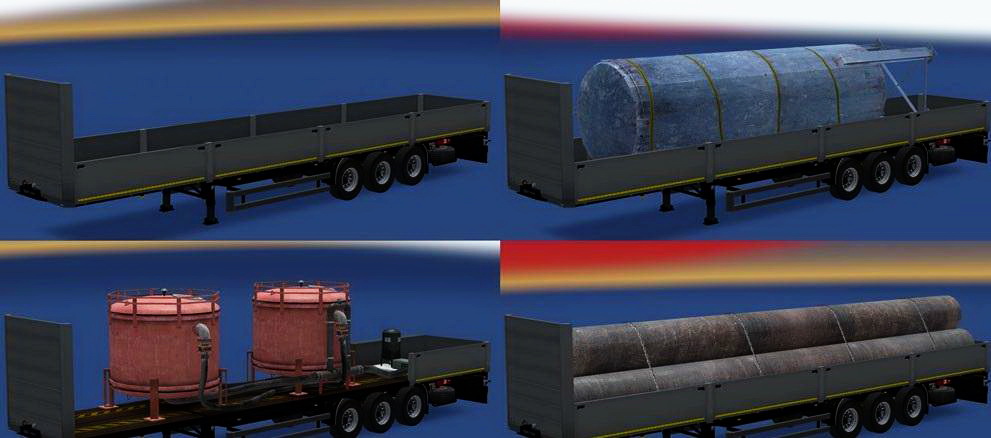 Koegel Flatbed Pack Trailers v1.0 for ATS