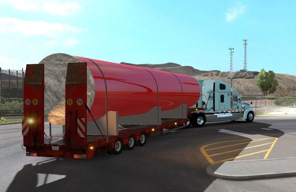 Large Metal Tube Trailer