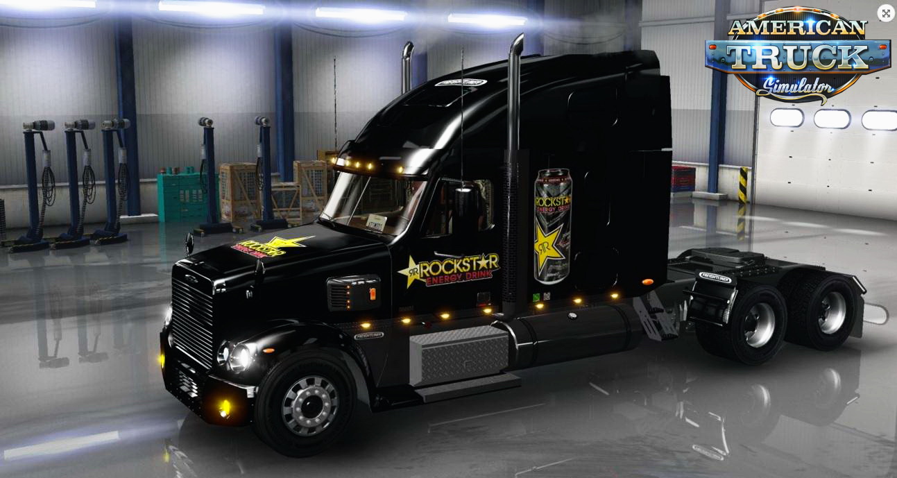 Rockstar Energy Drink Skin for Freightliner Coronado v1.0 by BarbootX