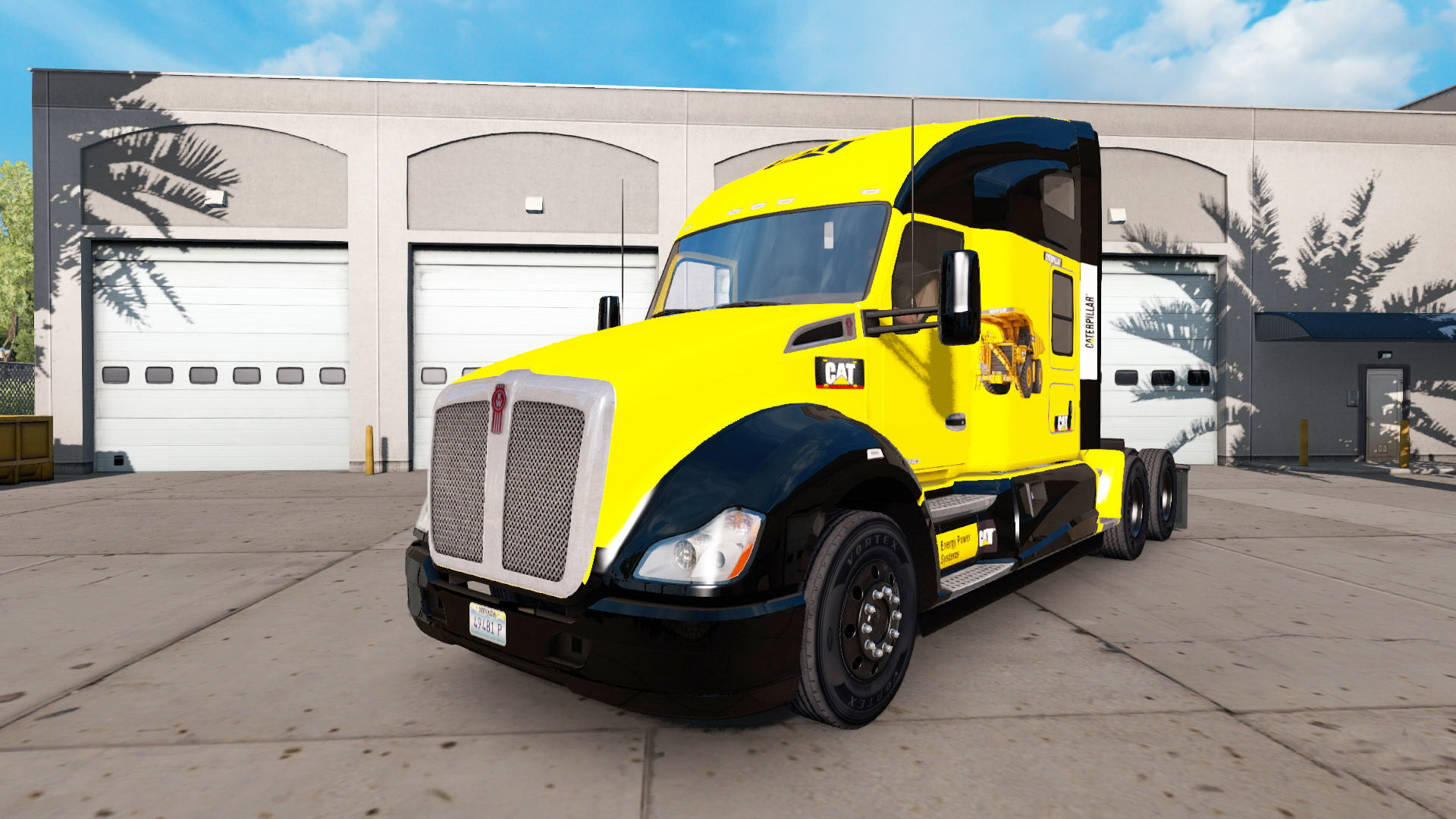 Caterpillar Skin for Kenworth W900 + Trailer v1.0 by jaws