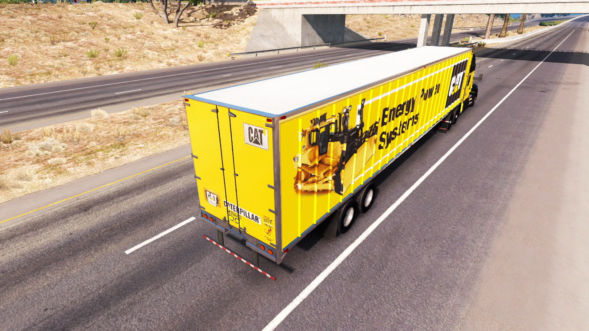 Caterpillar Skin for Kenworth W900 + Trailer v1.0 by jaws