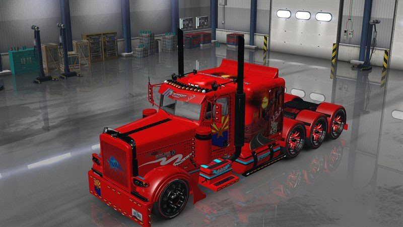 Arizona USA Red Skin for Peterbilt 389 v1.0 by TDS