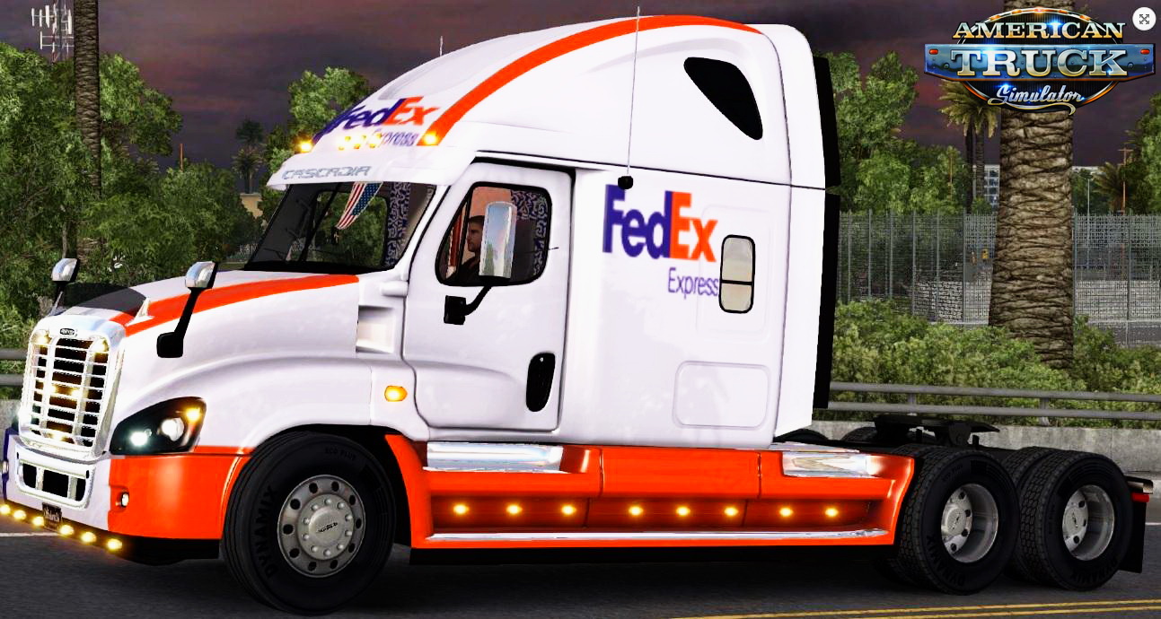 FedEx skin for Freightliner Cascadia v1.0 by EviL