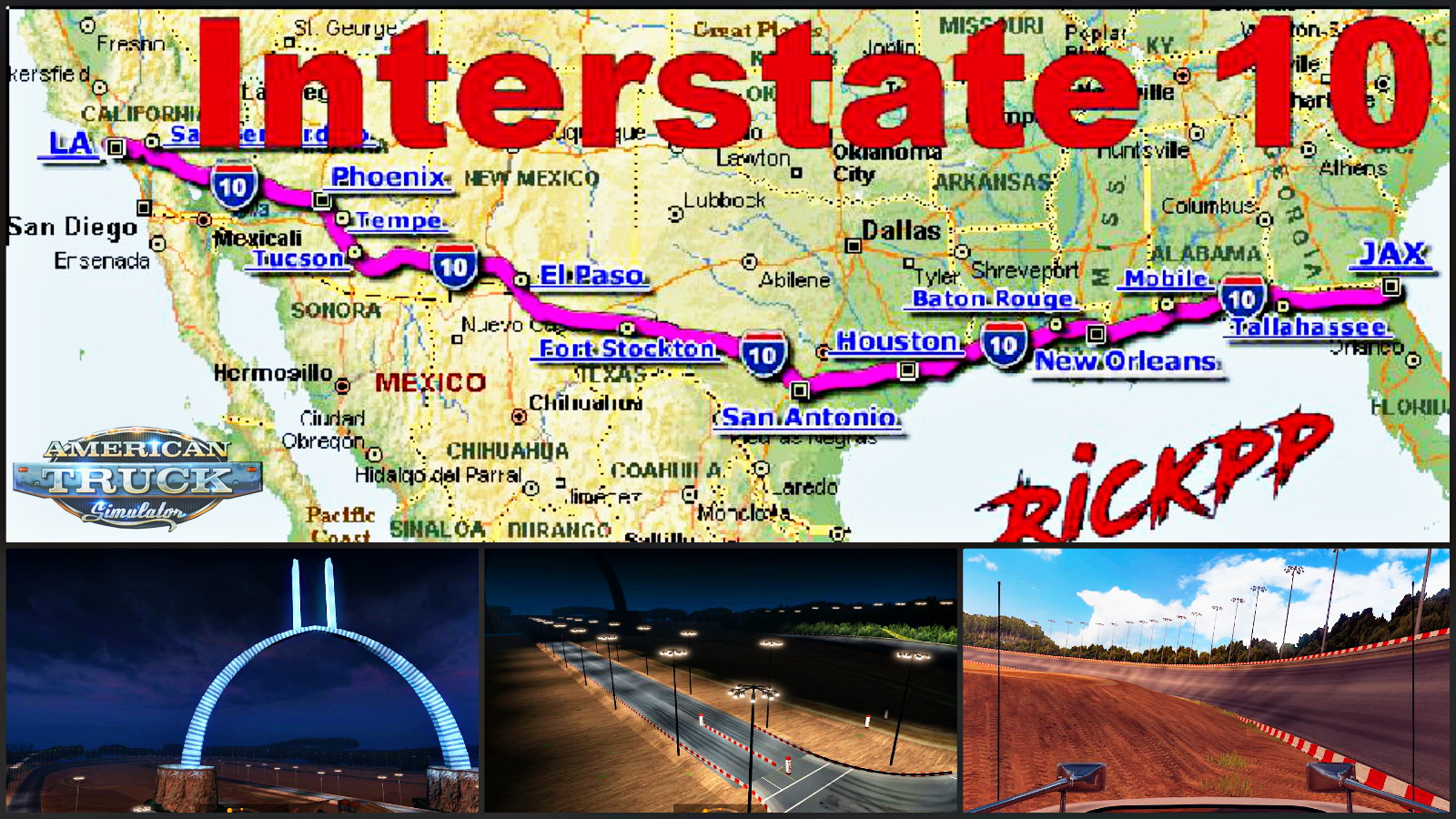 Interstate Map 10 v1.1 by Rickpp (v1.4.x)