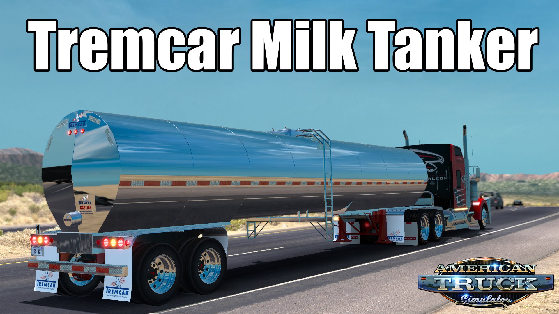 ATS Mods - Tremcar Milk Tanker (Video gameplay)