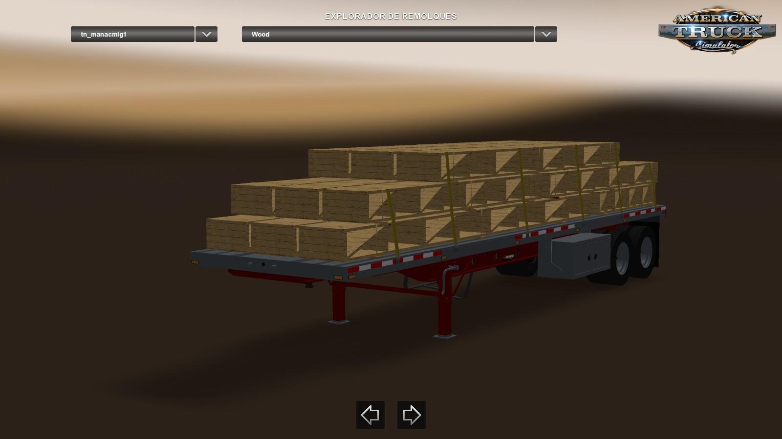 Manac 2 Axles Trailer for Ats