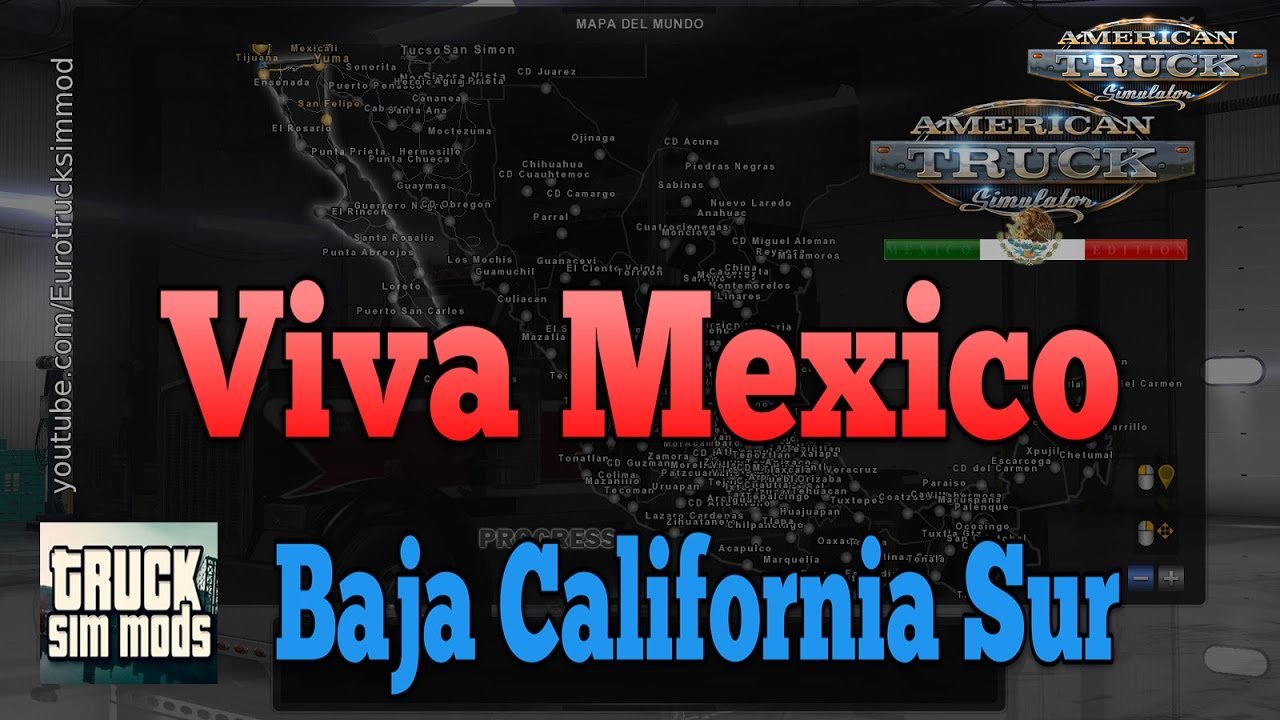 Viva Mexico Map - Baja California Sur (American Truck Simulator)