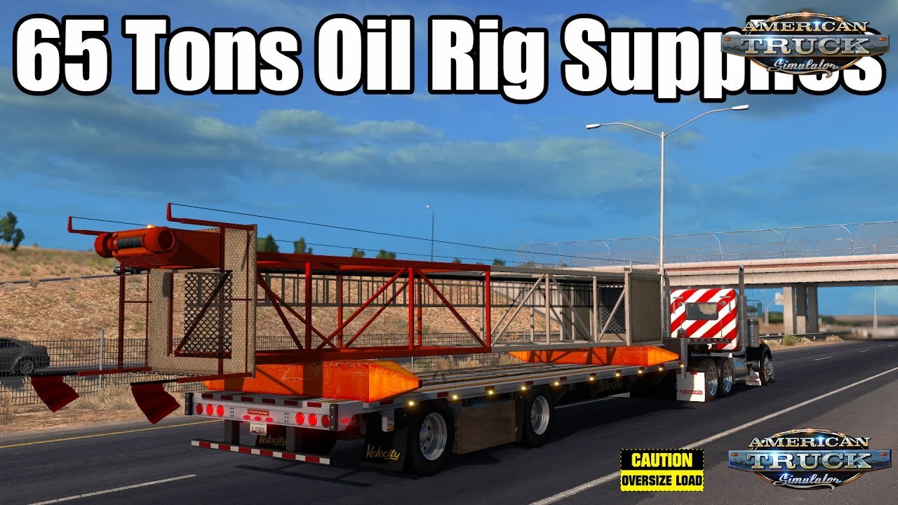 Trailer 65 Tons Oil Rig Supplies for ATS