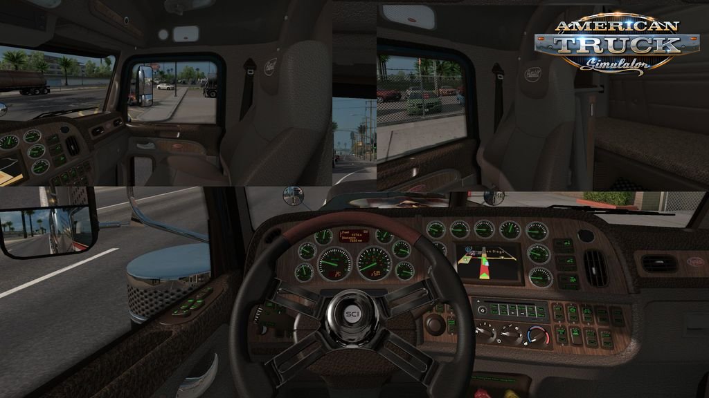 Light-Brown Interior for Peterbilt 389