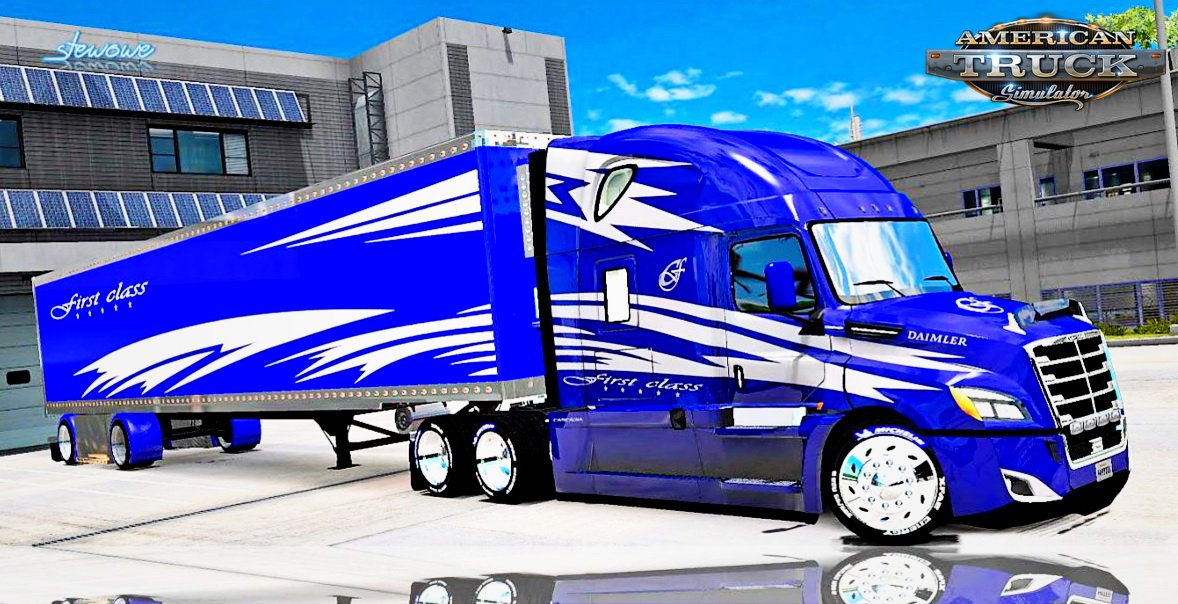 First Class Skin for Freightliner Cascadia 2018 v1.0 (1.5.x)