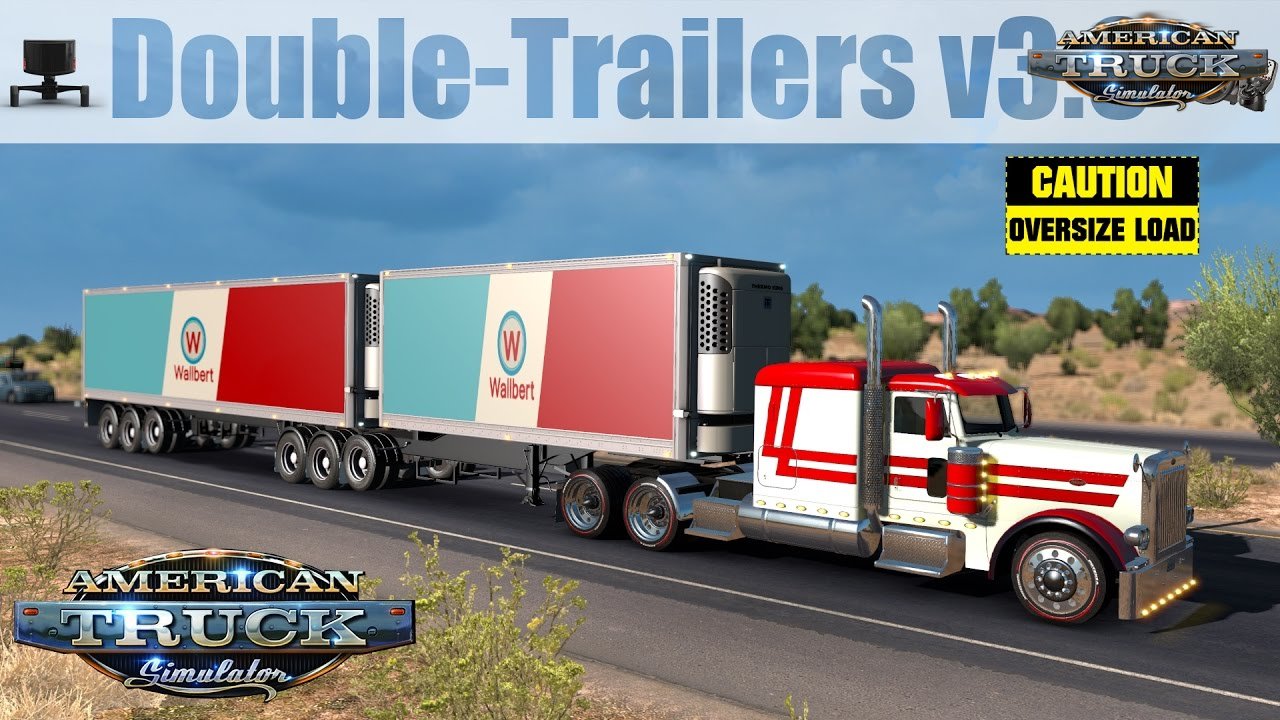 Double Trailers v3.0 - American Truck Simulator