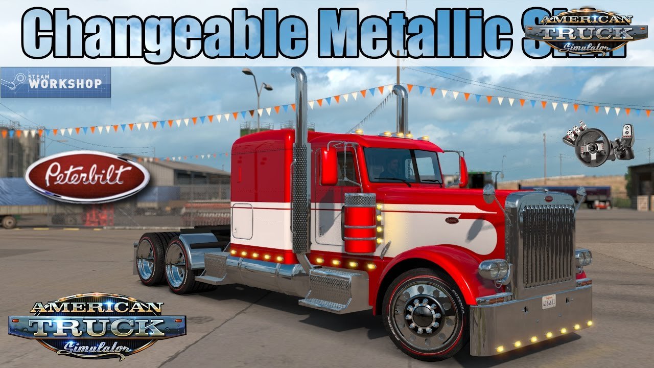 Peterbilt 389 Changeable Metallic Skin - American Truck Simulator