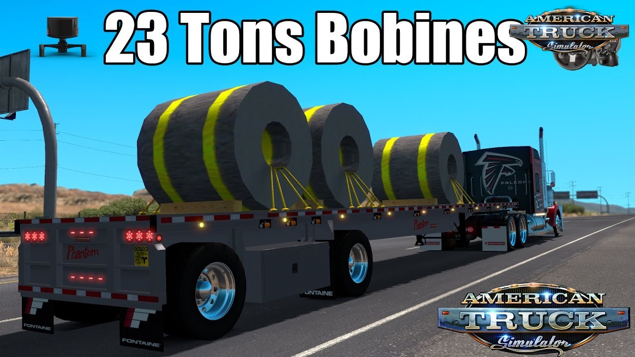 Trailer 23 Tons Bobines - American Truck Simulator