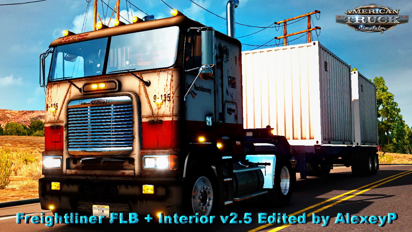 Freightliner FLB + Interior v2.5 Edited by AlexeyP (v1.5.x)