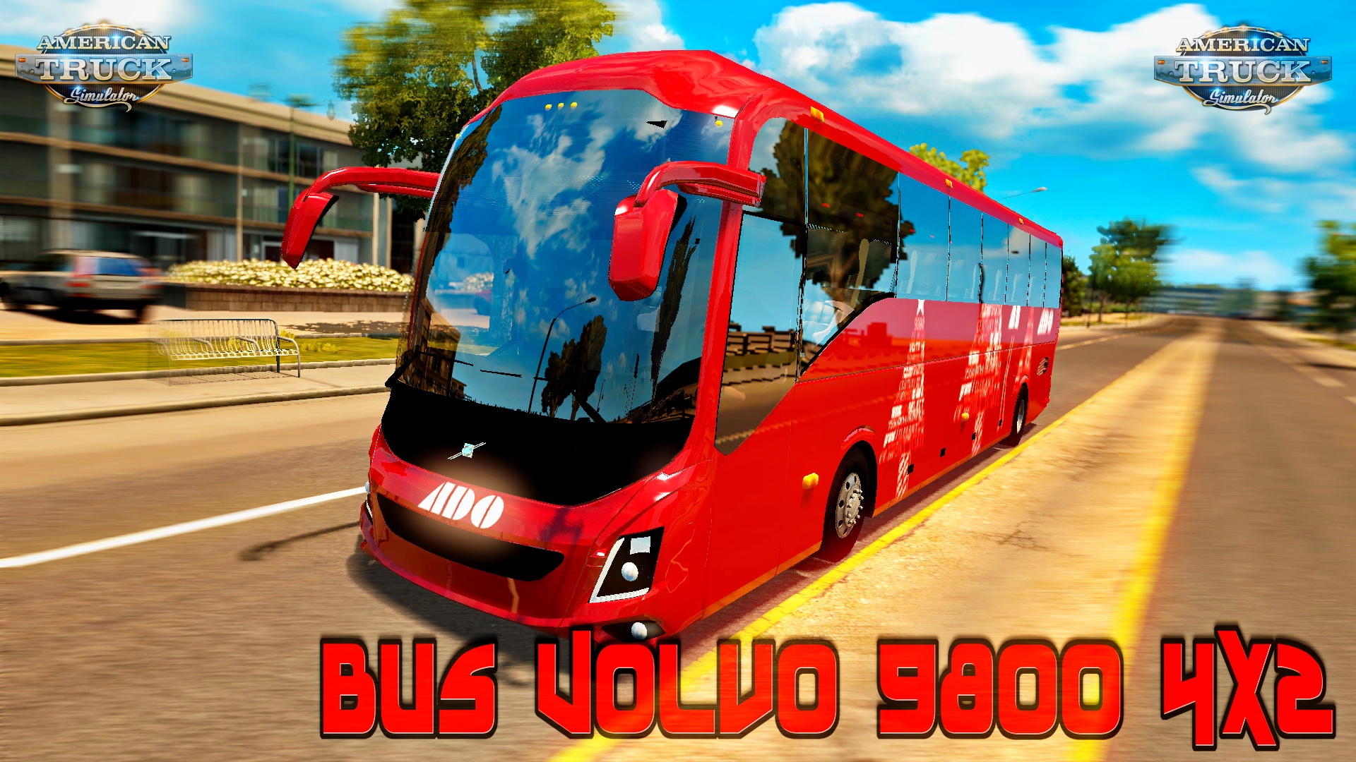 Bus Volvo 9800 4x2 + Interior - American Truck Simulator