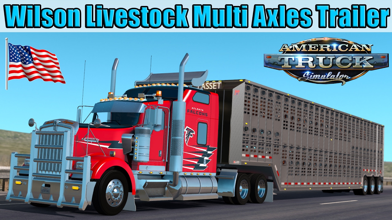 Trailer Wilson Livestock Multi Axles Cattle - American Truck Simulator