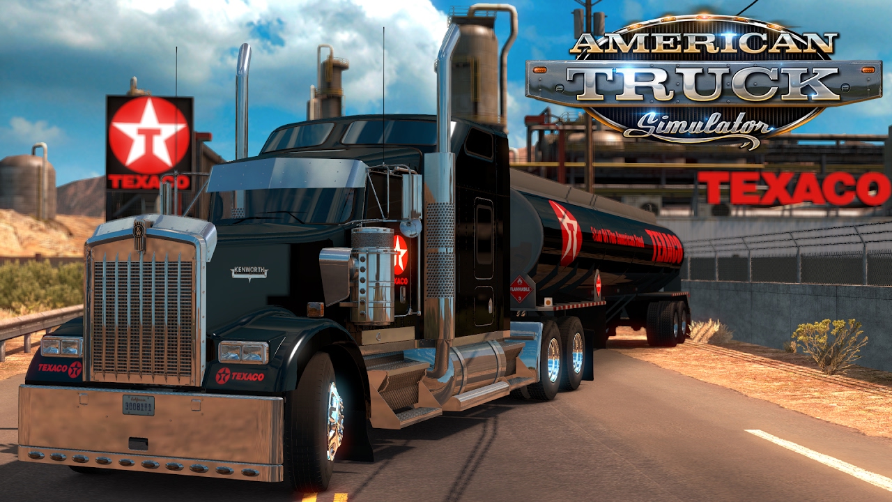 Kenworth W900 Texaco Skin + Tanker - San Rafael to Stockton - American Truck Simulator