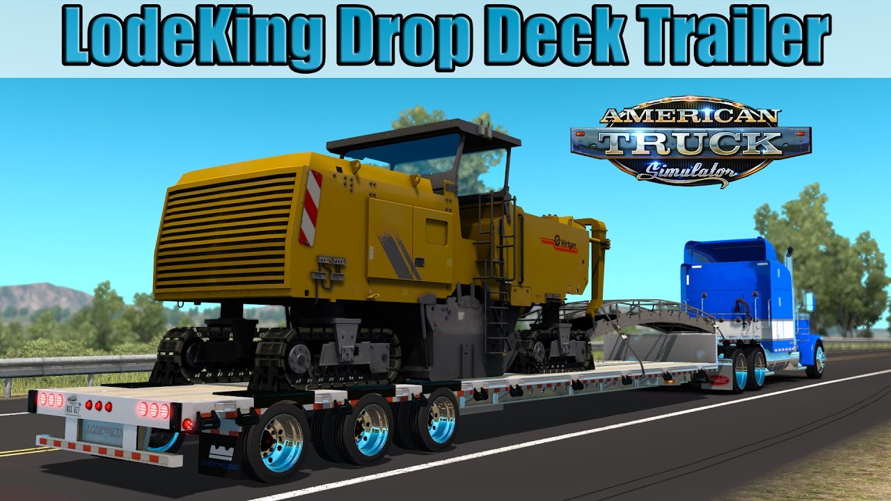 Trailer LodeKing Drop Deck - American Truck Simulator